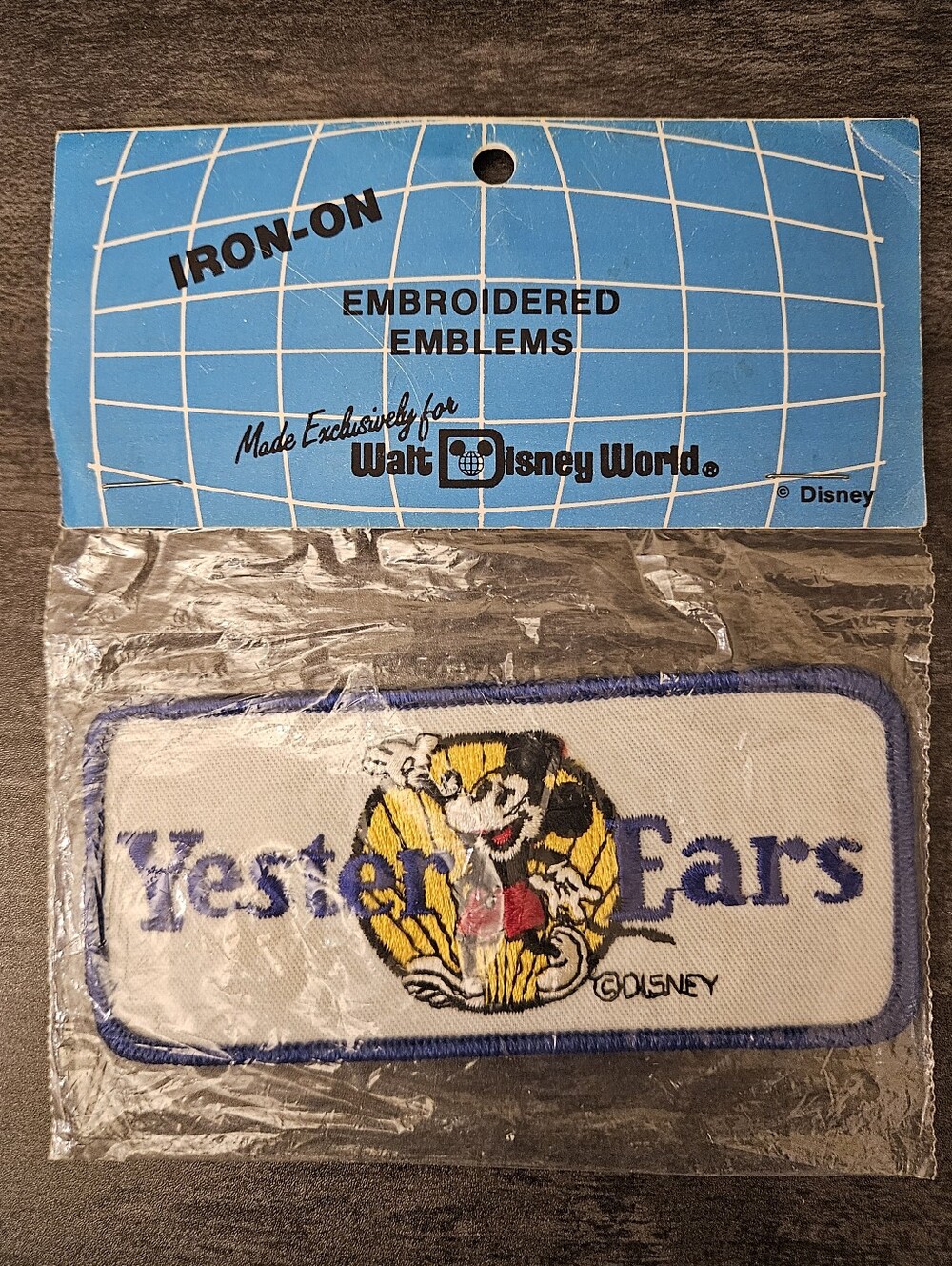VTG New Walt Disney World YesterEars Pleasure Island Iron-On Patch Mickey Mouse